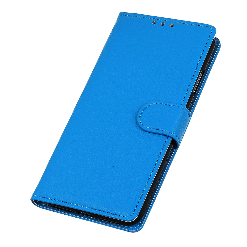 Phone Case for Samsung Galaxy A20e Litchi Texture Leather Shockproof Phone Protector with Wallet Stand
