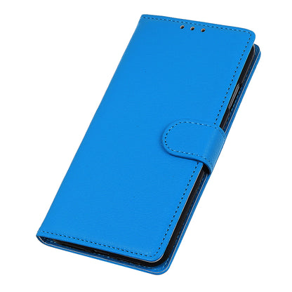 Phone Case for Samsung Galaxy A20e Litchi Texture Leather Shockproof Phone Protector with Wallet Stand