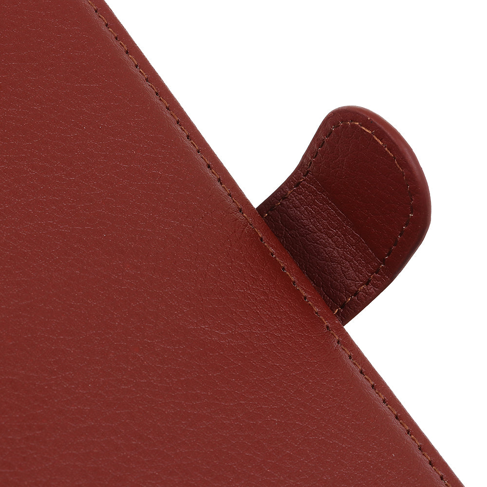 Phone Case for Samsung Galaxy A20e Litchi Texture Leather Shockproof Phone Protector with Wallet Stand