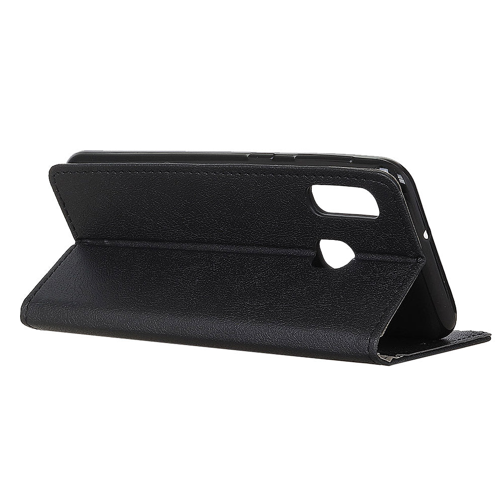 PU Leather Magnetic Stand Wallet Protective Case for Samsung Galaxy A20e