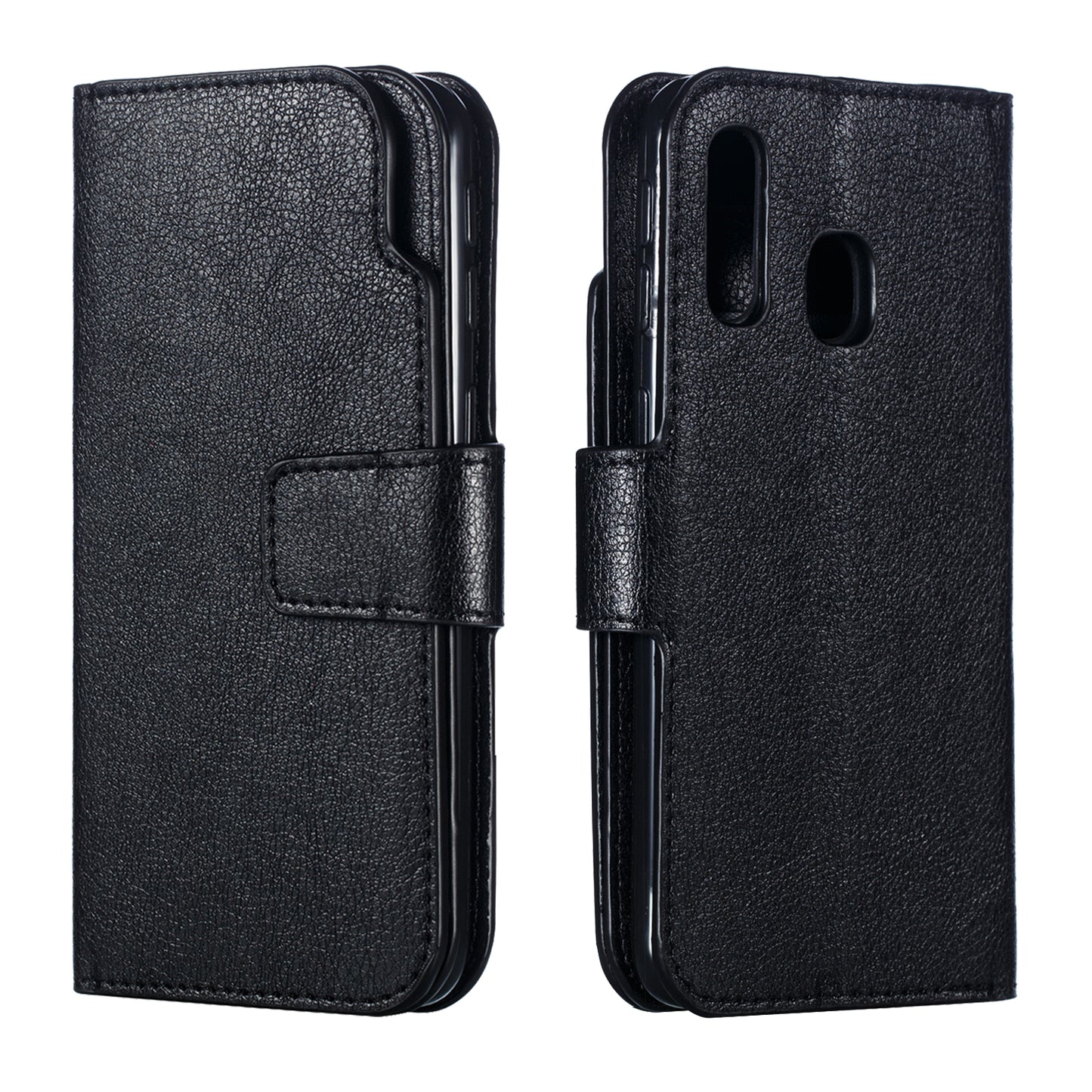 For Samsung Galaxy A40 [9 Card Slots] Crazy Horse Wallet Leather Mobile Case