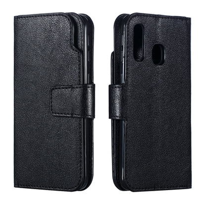 For Samsung Galaxy A40 [9 Card Slots] Crazy Horse Wallet Leather Mobile Case
