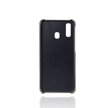 For Samsung Galaxy A40 PU Leather Coated PC Mobile Casing with Dual Card Slots