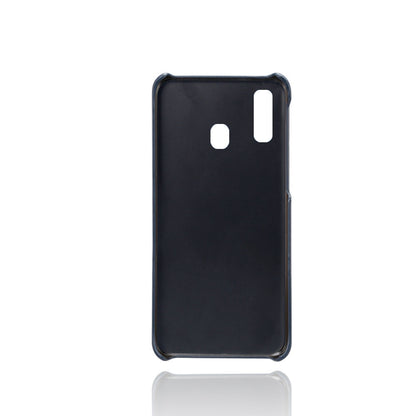 For Samsung Galaxy A40 PU Leather Coated PC Mobile Casing with Dual Card Slots