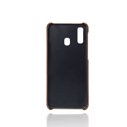 For Samsung Galaxy A40 PU Leather Coated PC Mobile Casing with Dual Card Slots
