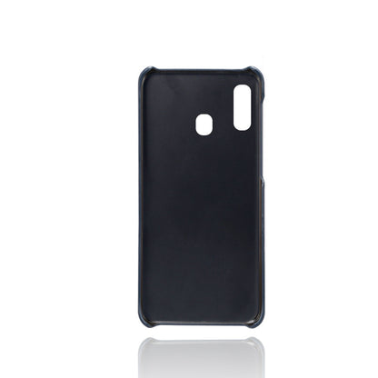 Double Card Slots PU Leather Coated PC Case for Samsung Galaxy A20e