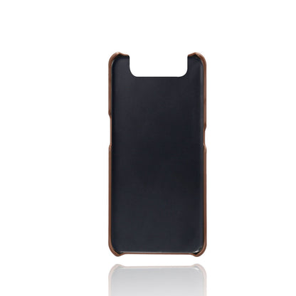 Double Card Slots PU Leather Coated PC Case for Samsung Galaxy A80
