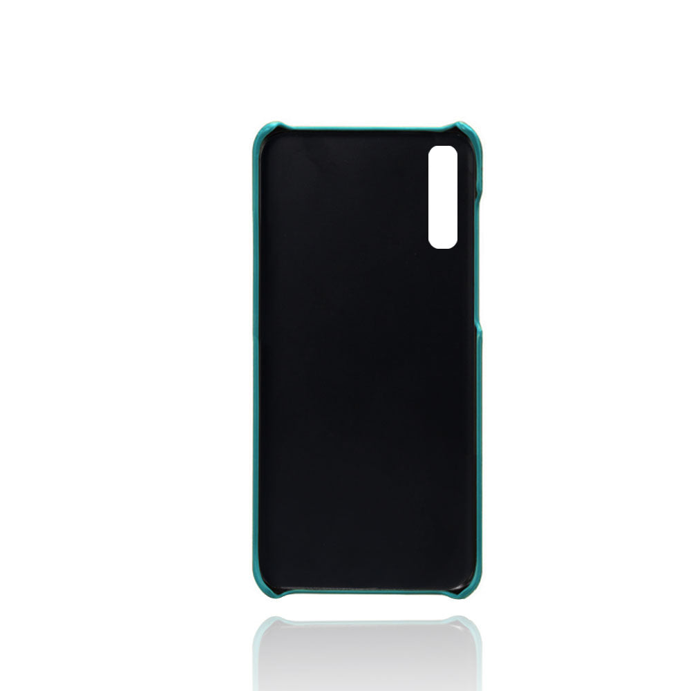 Double Card Slots PU Leather Coated PC Case for Samsung Galaxy A70