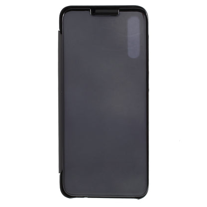 View Window Plated Mirror Surface Leather Stand Case for Samsung Galaxy A70