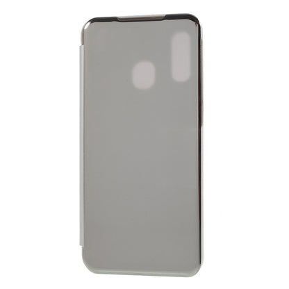 View Window Plated Mirror Surface Leather Stand Casing for Samsung Galaxy A40