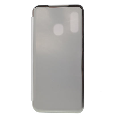 View Window Plated Mirror Surface Leather Stand Casing for Samsung Galaxy A40