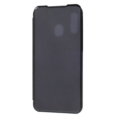View Window Plated Mirror Surface Leather Stand Casing for Samsung Galaxy A40
