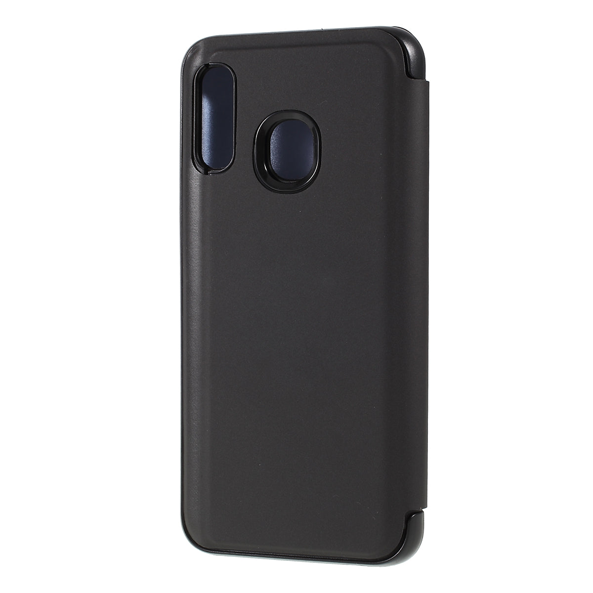 View Window Plated Mirror Surface Leather Stand Casing for Samsung Galaxy A40