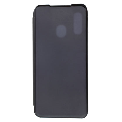 View Window Plated Mirror Surface Leather Stand Casing for Samsung Galaxy A40