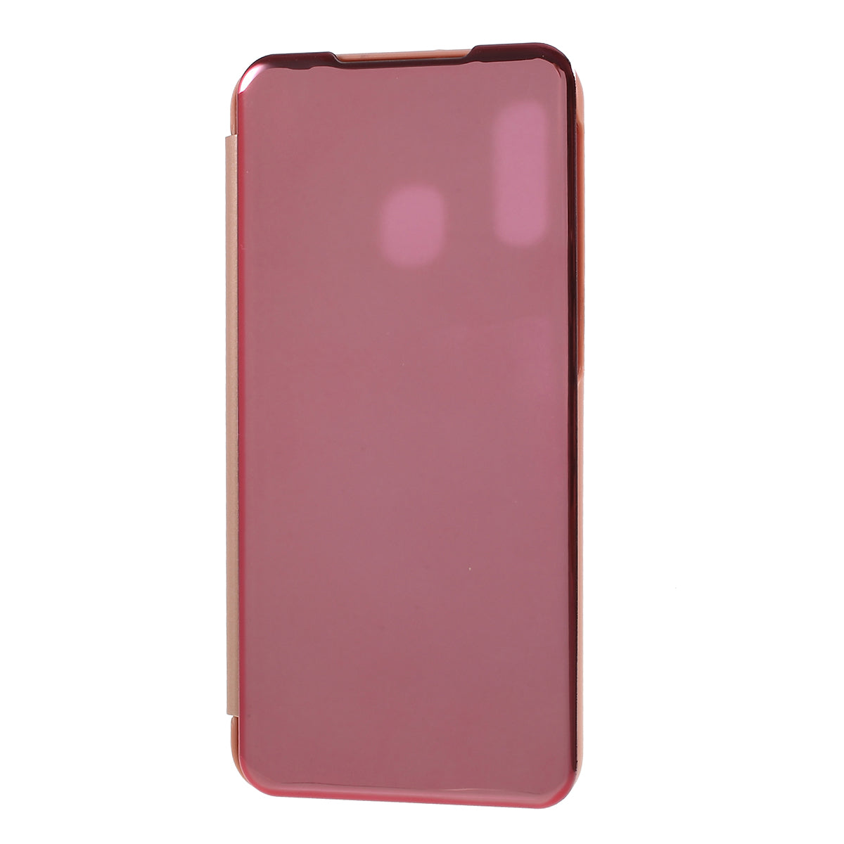 View Window Plated Mirror Surface Leather Stand Casing for Samsung Galaxy A40