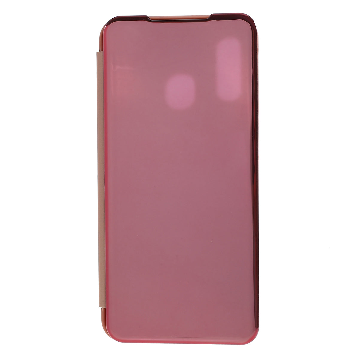 View Window Plated Mirror Surface Leather Stand Casing for Samsung Galaxy A40