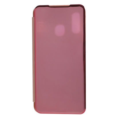 View Window Plated Mirror Surface Leather Stand Casing for Samsung Galaxy A40
