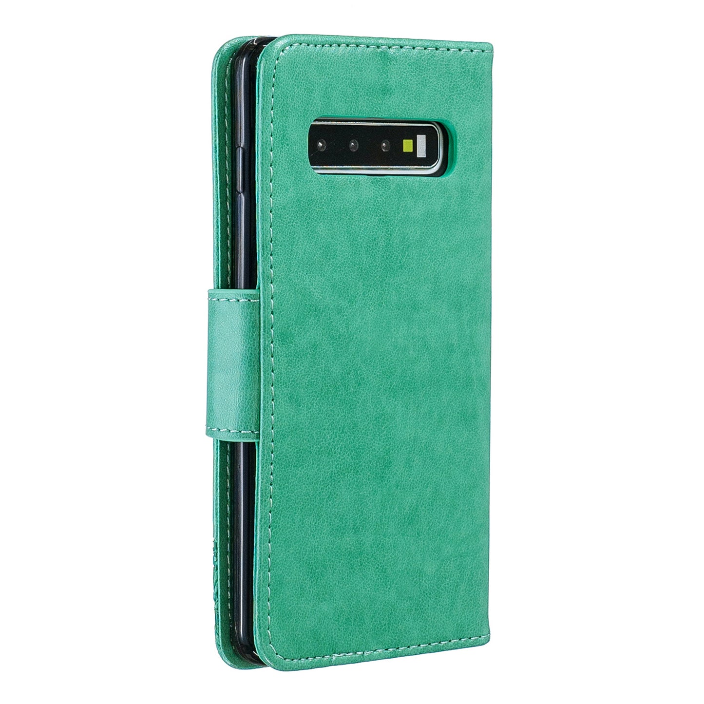 Imprint Butterfly Leather Wallet Phone Case for Samsung Galaxy S10
