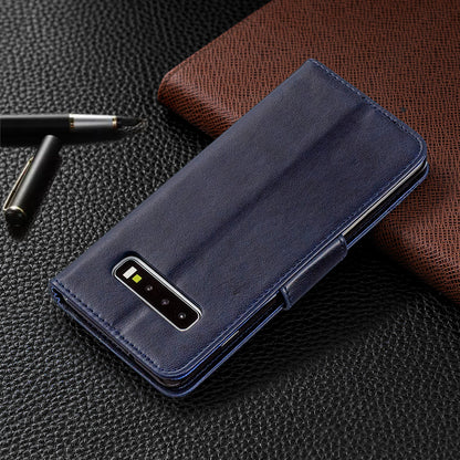 Imprint Butterfly Leather Wallet Phone Case for Samsung Galaxy S10