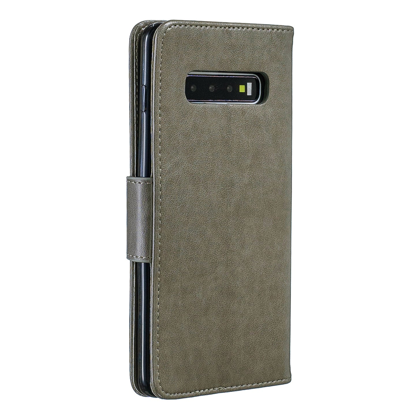 Imprint Butterfly Leather Cover Wallet Phone Case for Samsung Galaxy S10 Plus