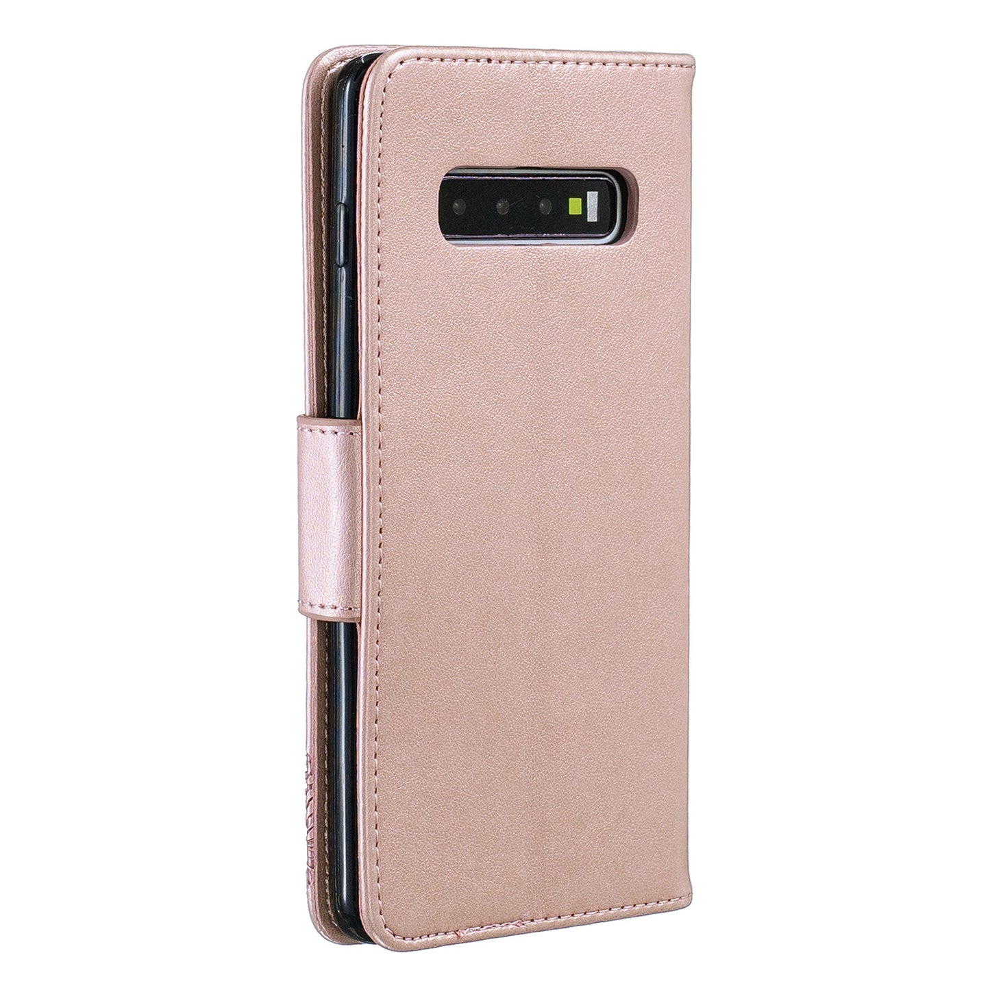 Imprint Butterfly Leather Cover Wallet Phone Case for Samsung Galaxy S10 Plus