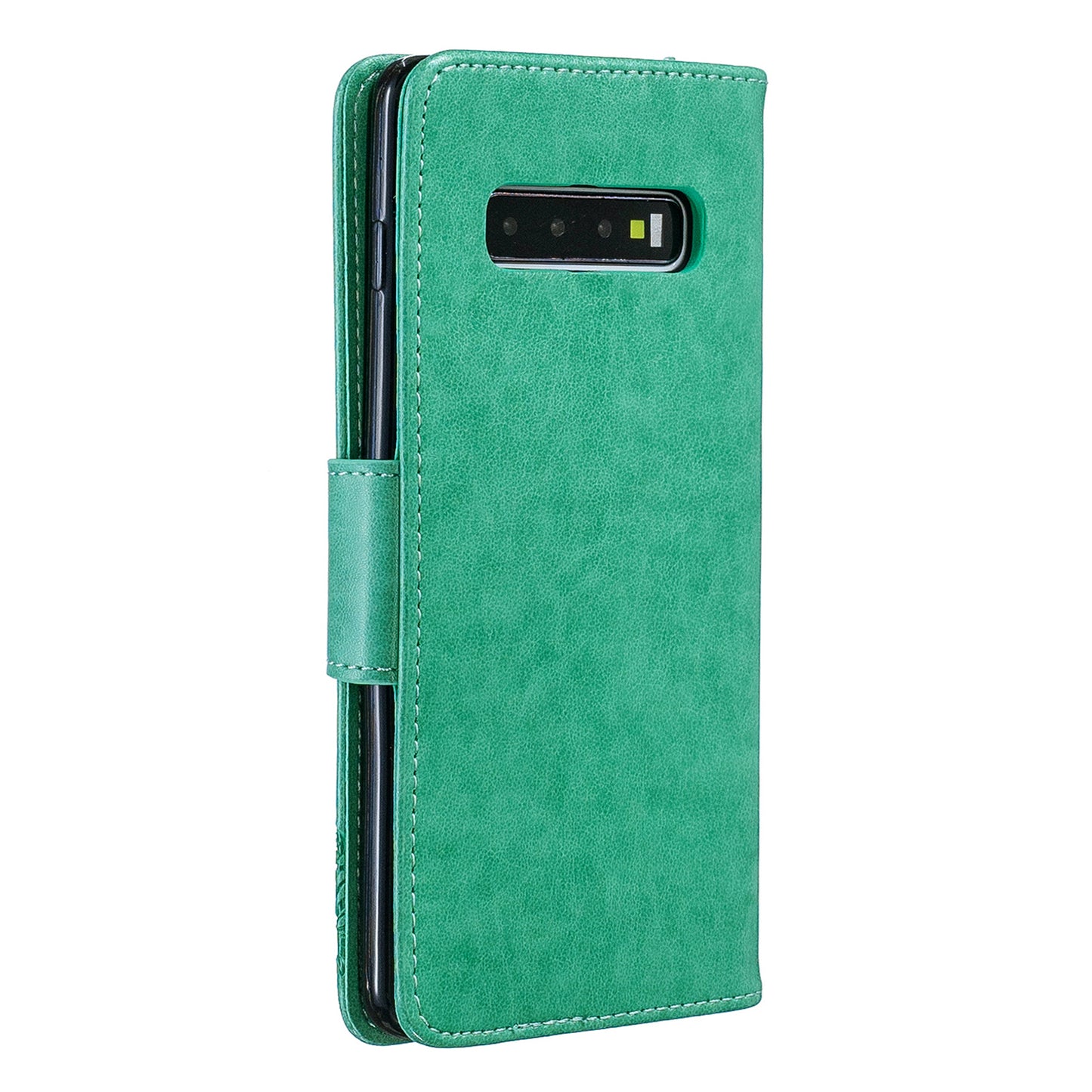 Imprint Butterfly Leather Cover Wallet Phone Case for Samsung Galaxy S10 Plus