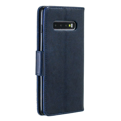 Imprint Butterfly Leather Cover Wallet Phone Case for Samsung Galaxy S10 Plus