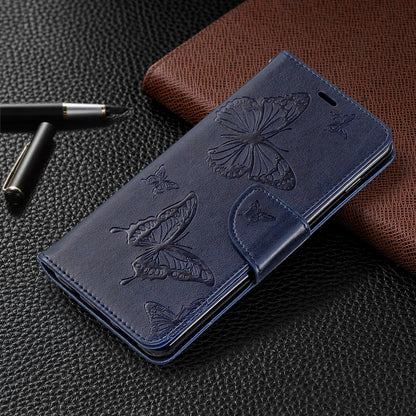 Imprint Butterfly Leather Cover Wallet Phone Case for Samsung Galaxy S10 Plus