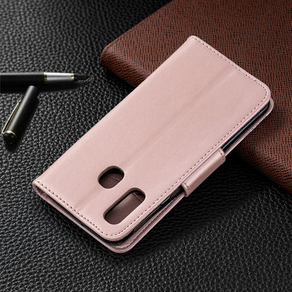 For Samsung Galaxy A40 PU Leather Imprint Butterflies Phone Case