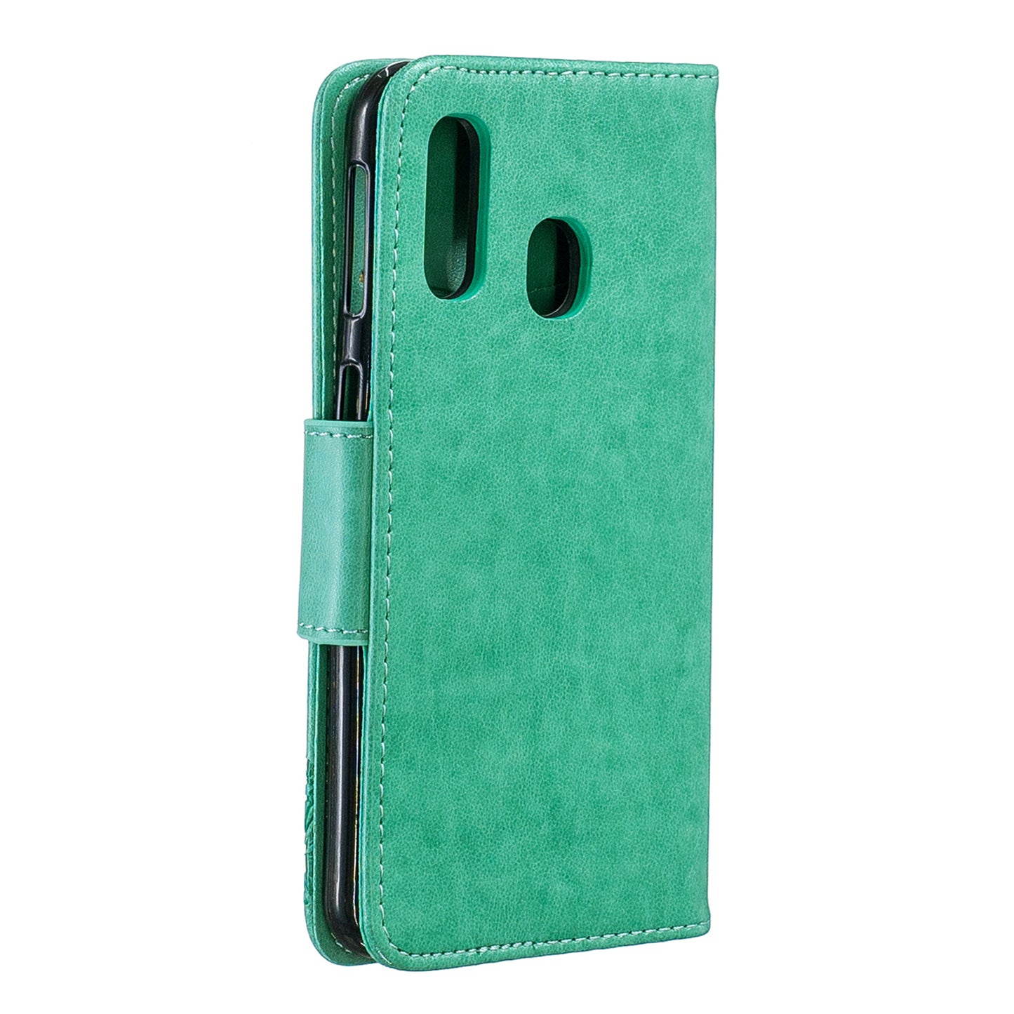 For Samsung Galaxy A40 PU Leather Imprint Butterflies Phone Case