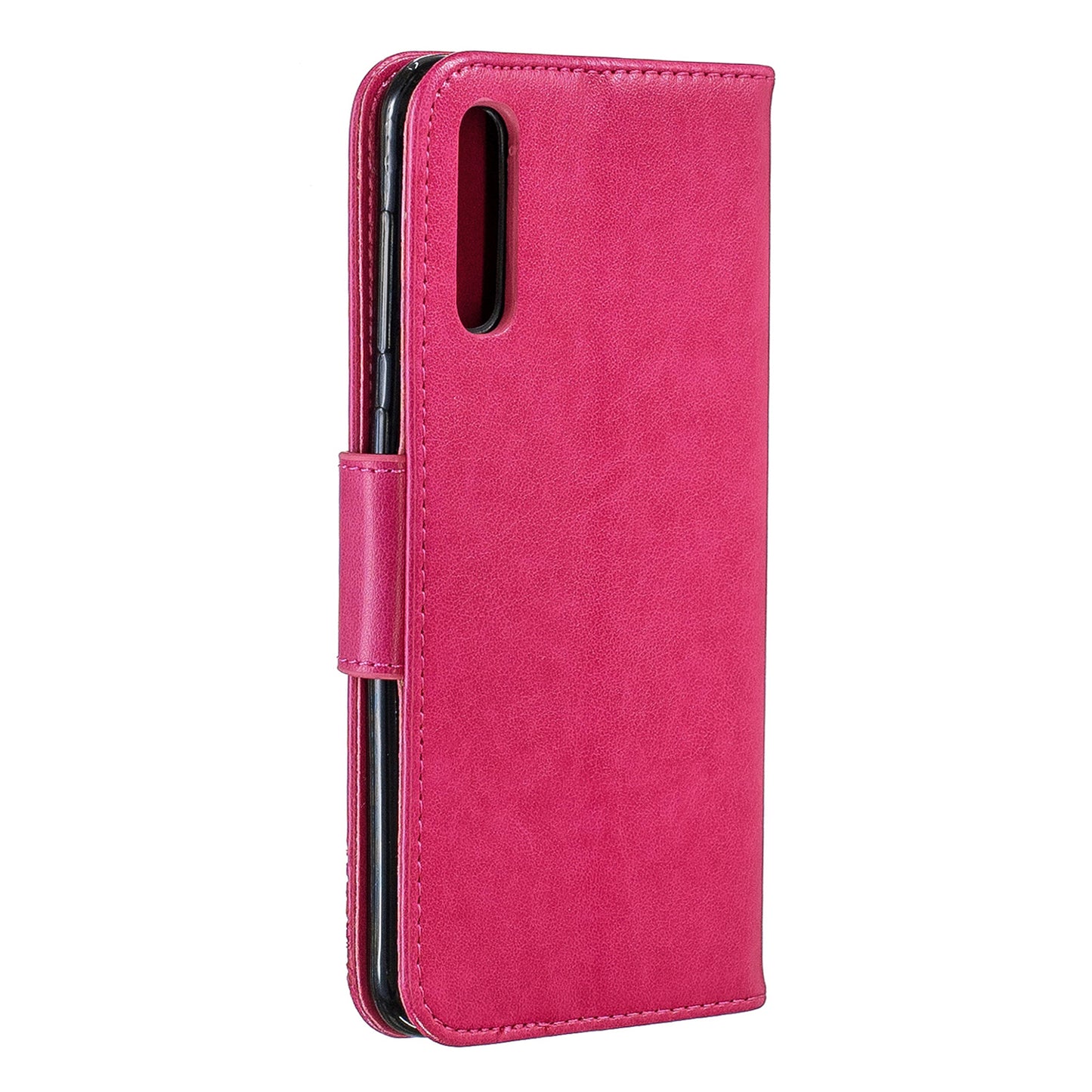 For Samsung Galaxy A50/A50s/A30s PU Leather Imprint Butterflies Phone Case