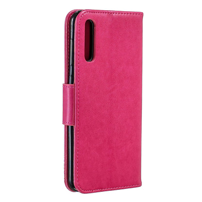 For Samsung Galaxy A50/A50s/A30s PU Leather Imprint Butterflies Phone Case