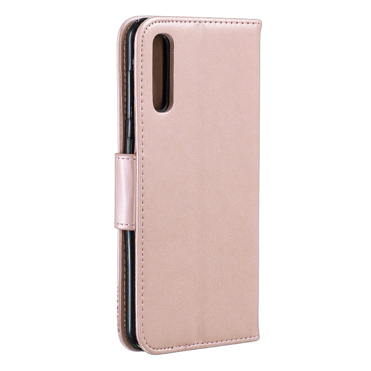 For Samsung Galaxy A50/A50s/A30s PU Leather Imprint Butterflies Phone Case