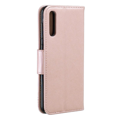 For Samsung Galaxy A50/A50s/A30s PU Leather Imprint Butterflies Phone Case