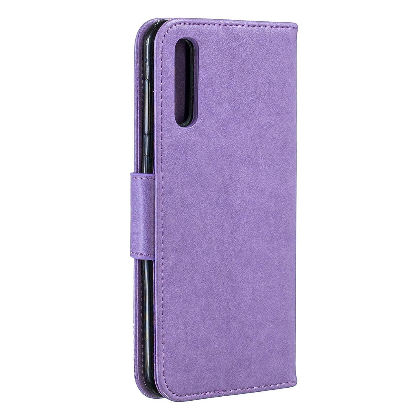For Samsung Galaxy A50/A50s/A30s PU Leather Imprint Butterflies Phone Case