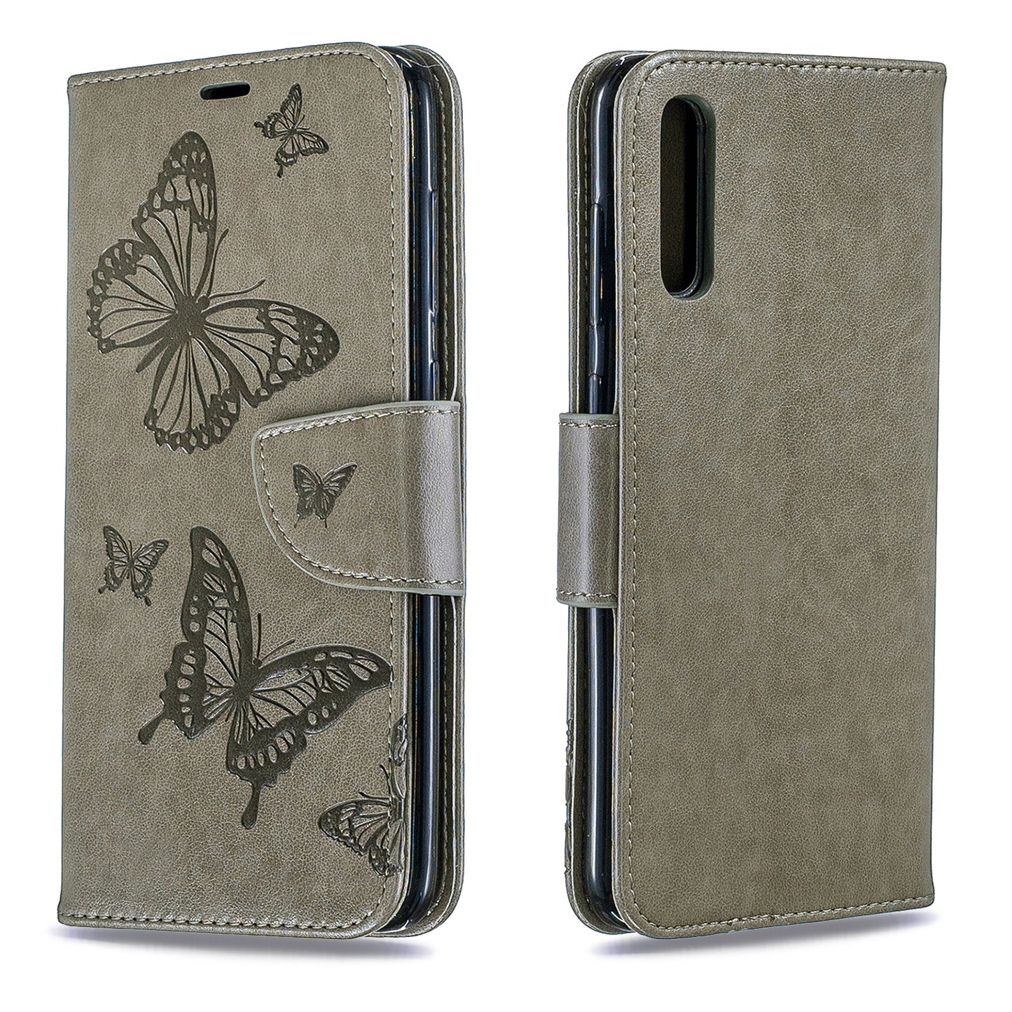 For Samsung Galaxy A70 PU Leather Imprint Butterflies Phone Case Butterflies Phone Case