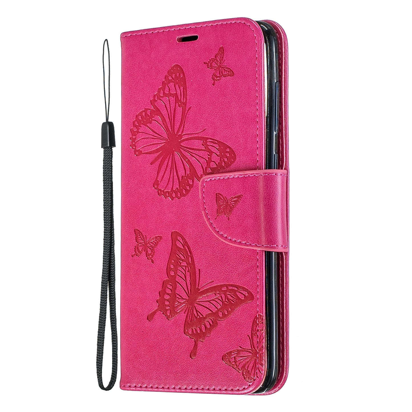 For Samsung Galaxy A70 PU Leather Imprint Butterflies Phone Case Butterflies Phone Case