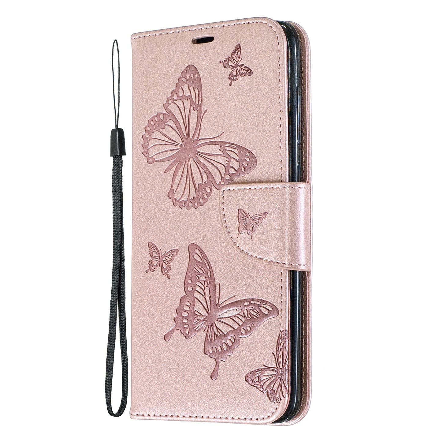 For Samsung Galaxy A70 PU Leather Imprint Butterflies Phone Case Butterflies Phone Case