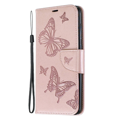 For Samsung Galaxy A70 PU Leather Imprint Butterflies Phone Case Butterflies Phone Case