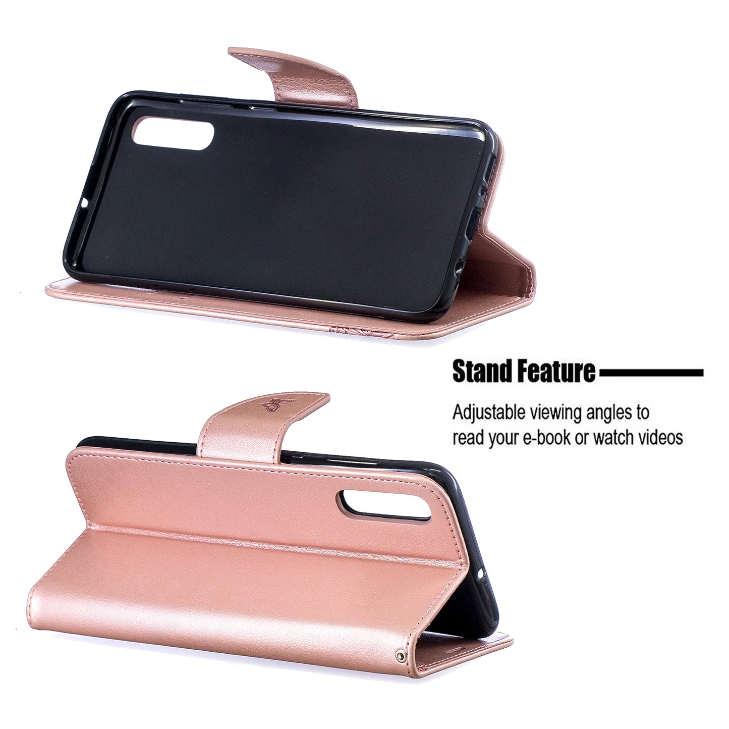 For Samsung Galaxy A70 PU Leather Imprint Butterflies Phone Case Butterflies Phone Case