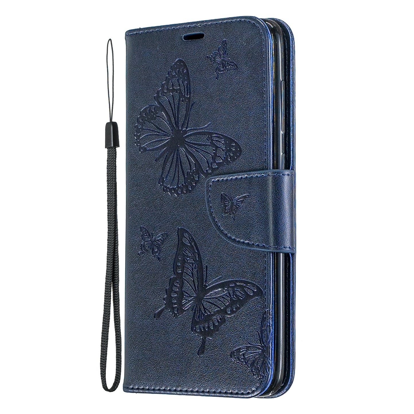 For Samsung Galaxy A70 PU Leather Imprint Butterflies Phone Case Butterflies Phone Case