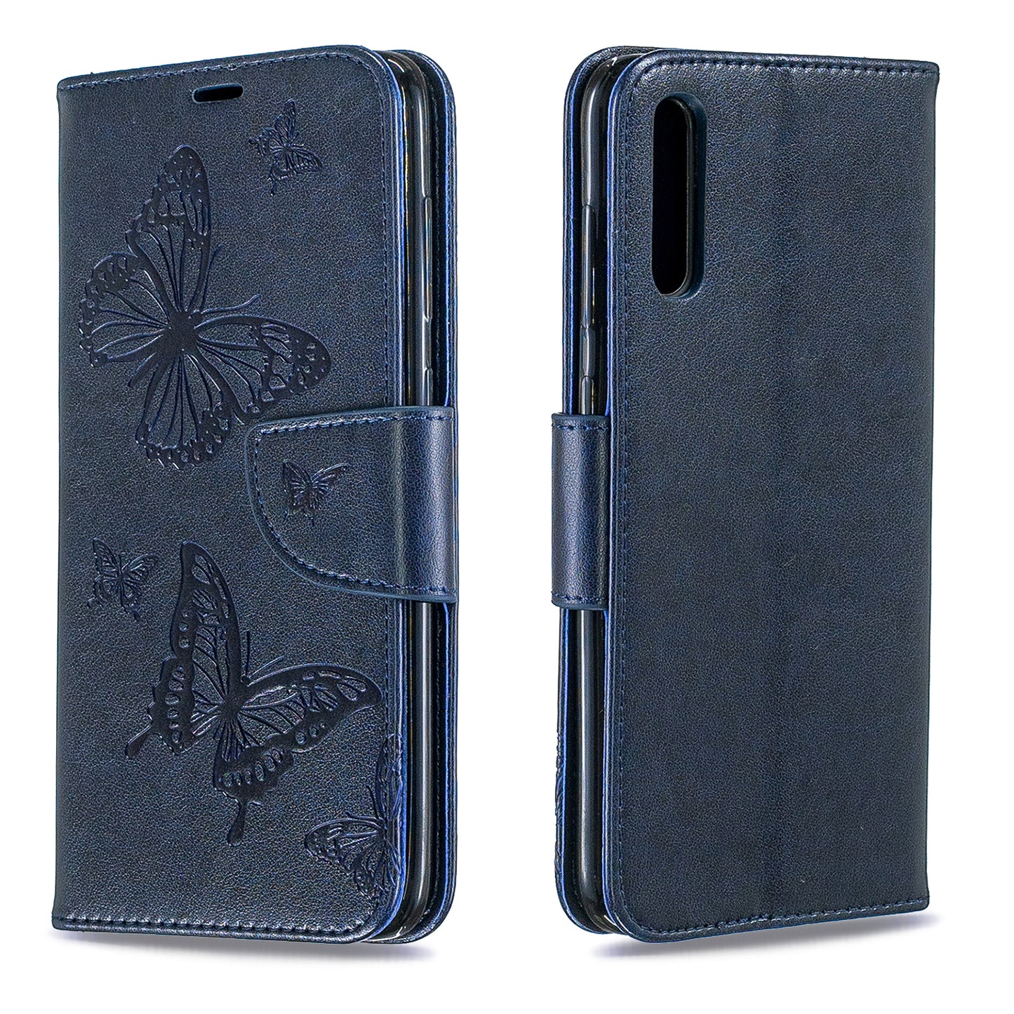 For Samsung Galaxy A70 PU Leather Imprint Butterflies Phone Case Butterflies Phone Case