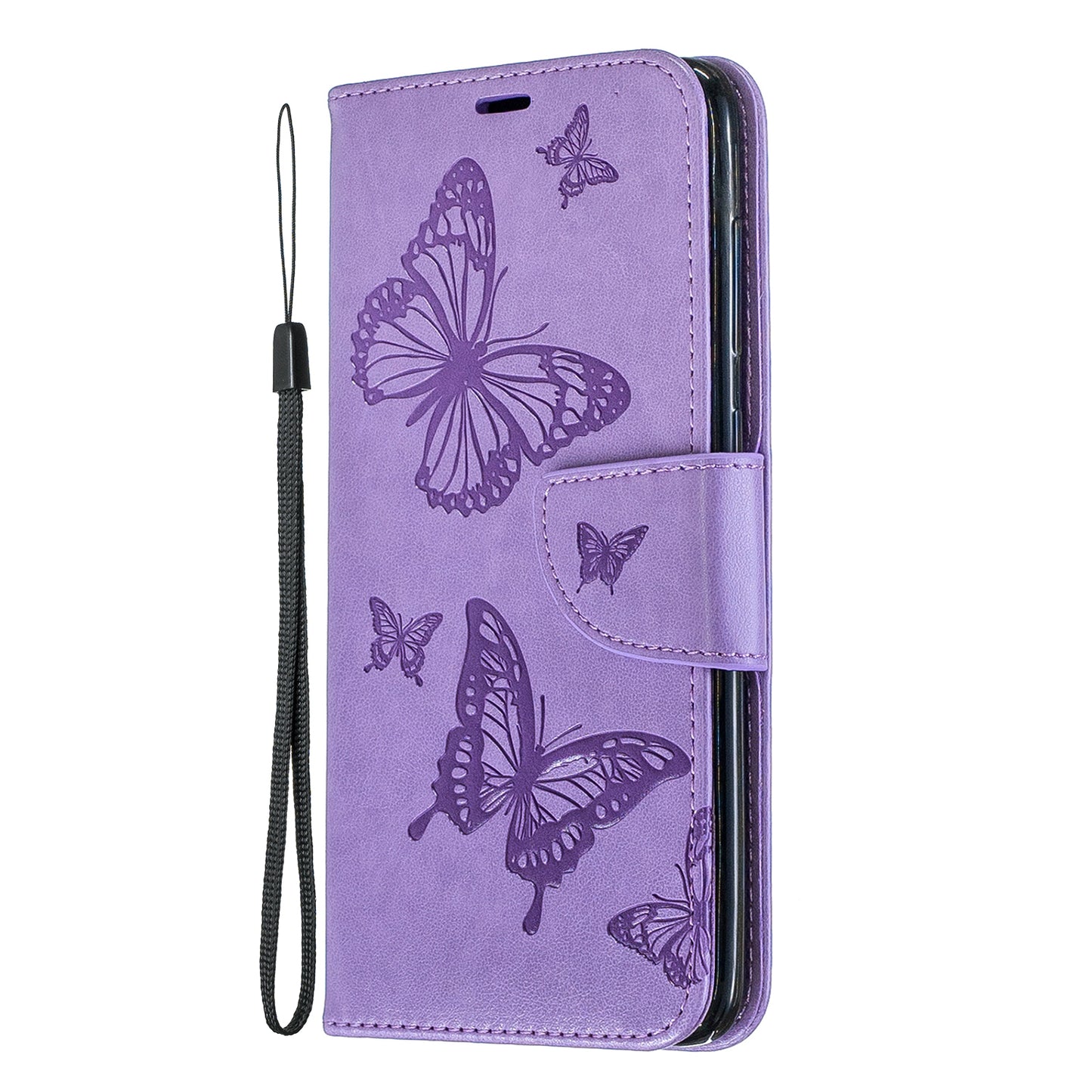 For Samsung Galaxy A70 PU Leather Imprint Butterflies Phone Case Butterflies Phone Case