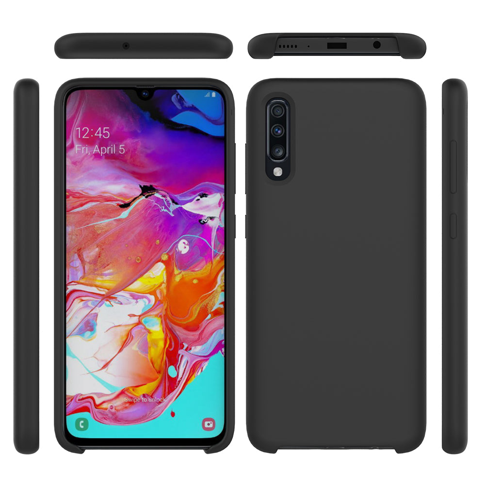 For Samsung Galaxy A70 Soft Liquid Silicone Back Protector Case Cover Multi-Color Choices Phone Accessory