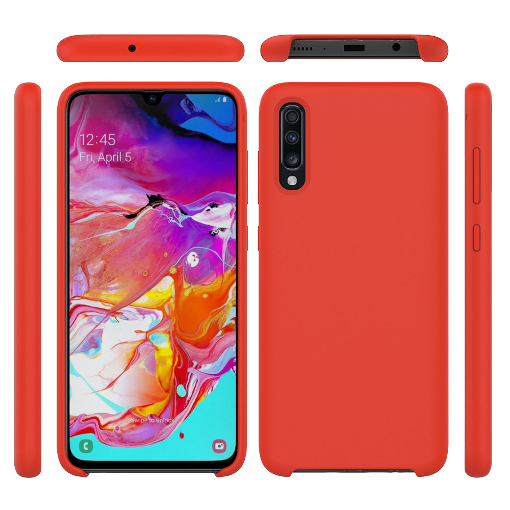 For Samsung Galaxy A70 Soft Liquid Silicone Back Protector Case Cover Multi-Color Choices Phone Accessory