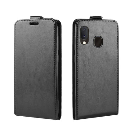 Crazy Horse Vertical Flip Leather Protective Case for Samsung Galaxy A20e
