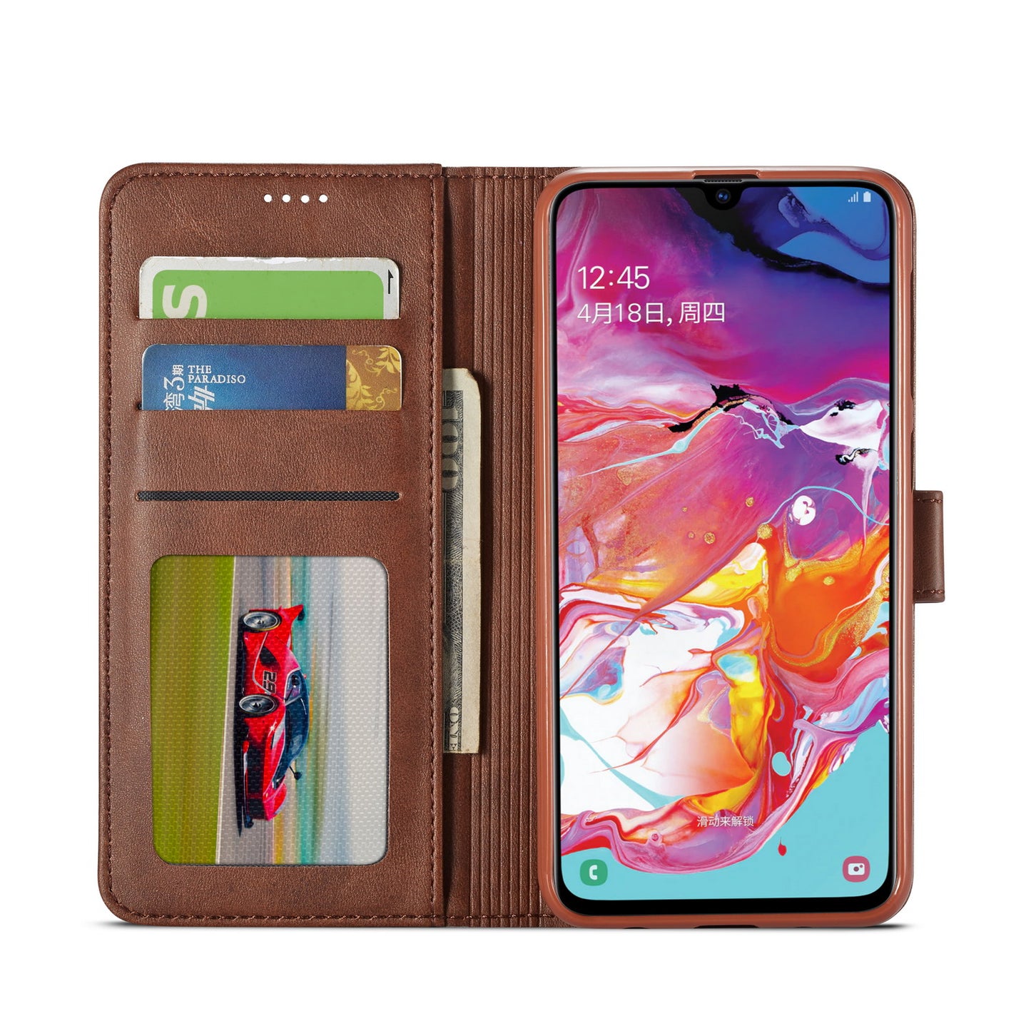 LC.IMEEKE Wallet Leather Stand Case for Samsung Galaxy A10