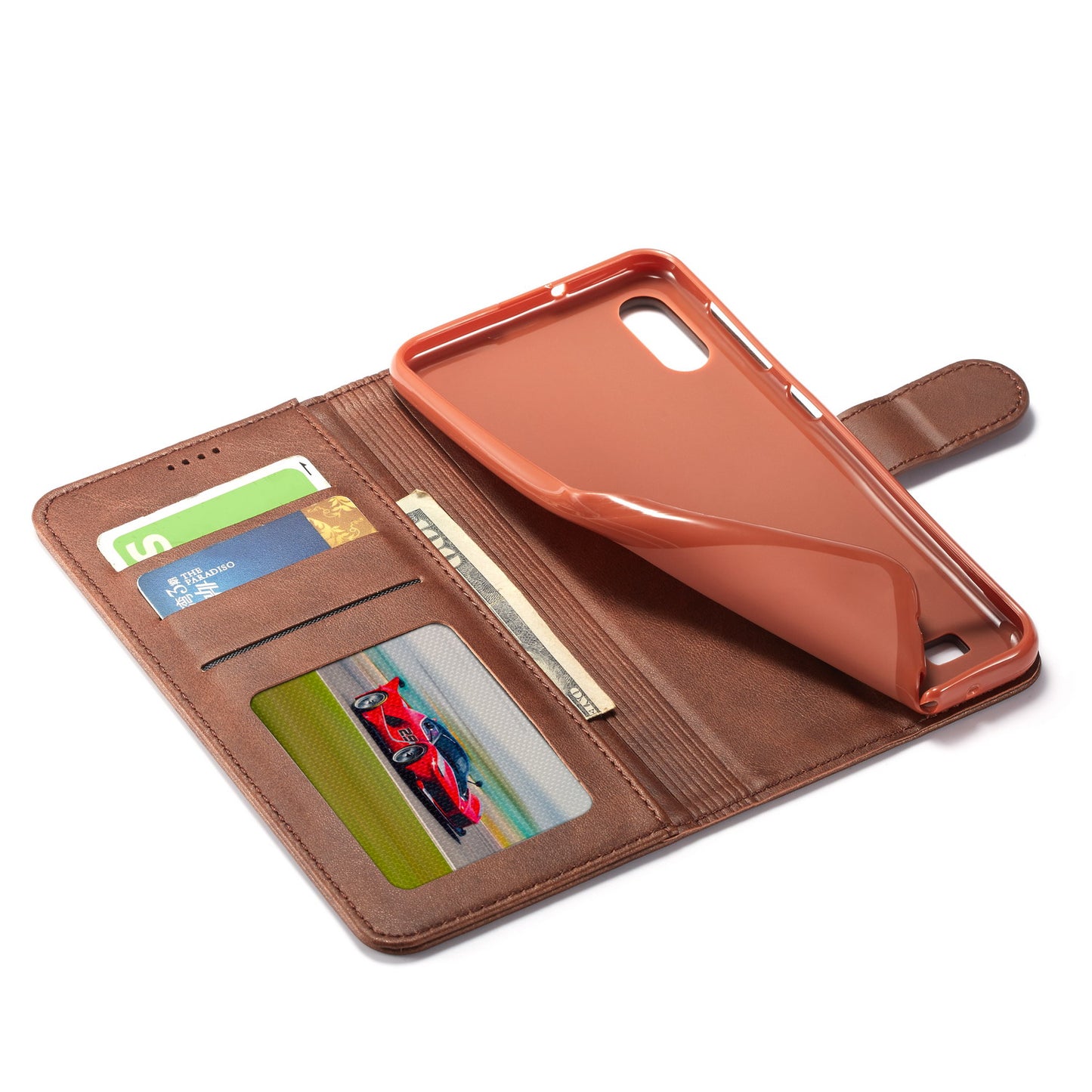 LC.IMEEKE Wallet Leather Stand Case for Samsung Galaxy A10