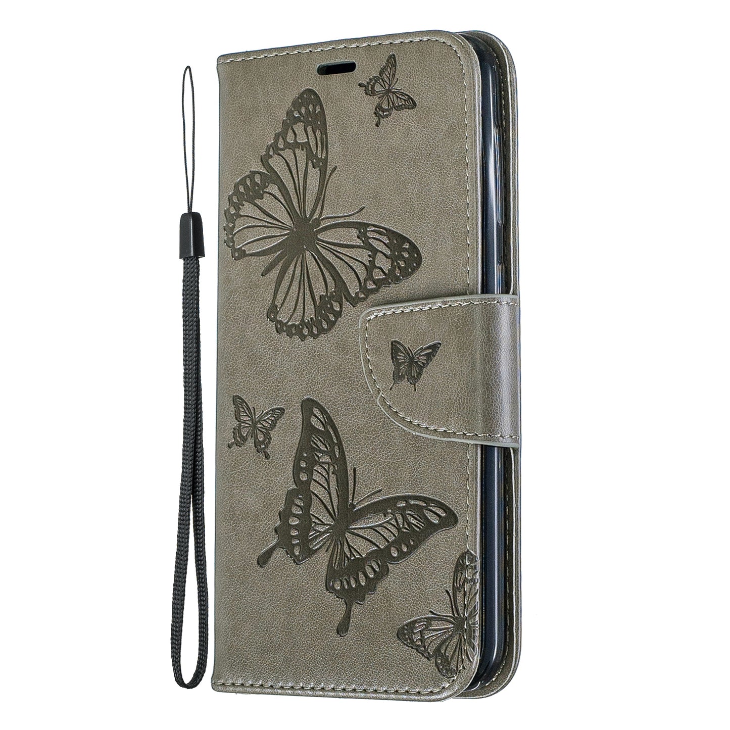 Imprint Butterfly Leather Wallet Case for Samsung Galaxy A10/M10