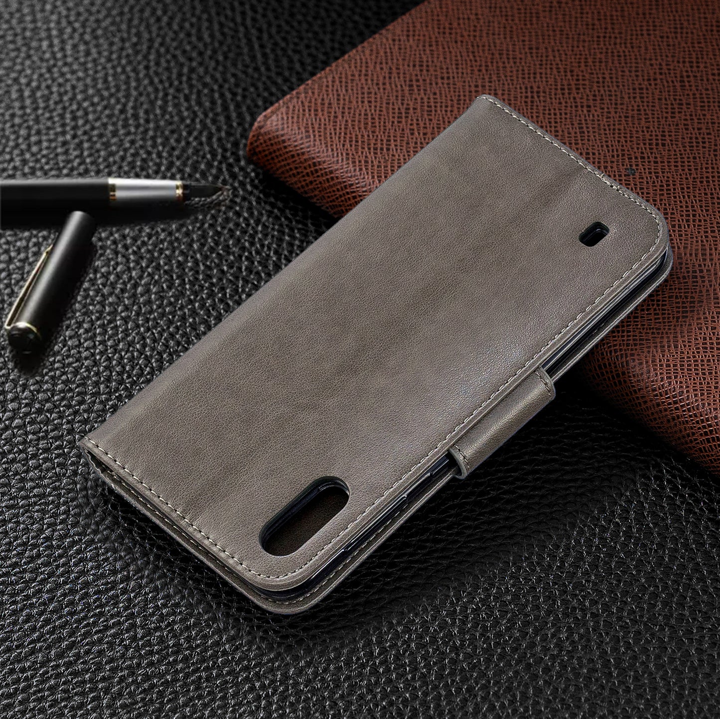 Imprint Butterfly Leather Wallet Case for Samsung Galaxy A10/M10